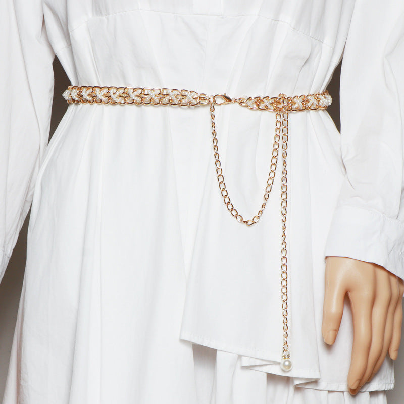 Metal Chain Chain Thin Summer Waist Chain